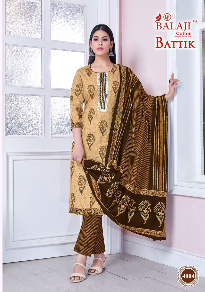 Balaji Battik Art Work Vol 4 Printed Readymade Dress
